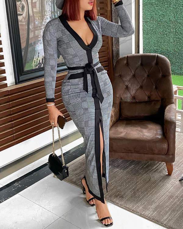 Fashion-Forward Women's High Slit Dress