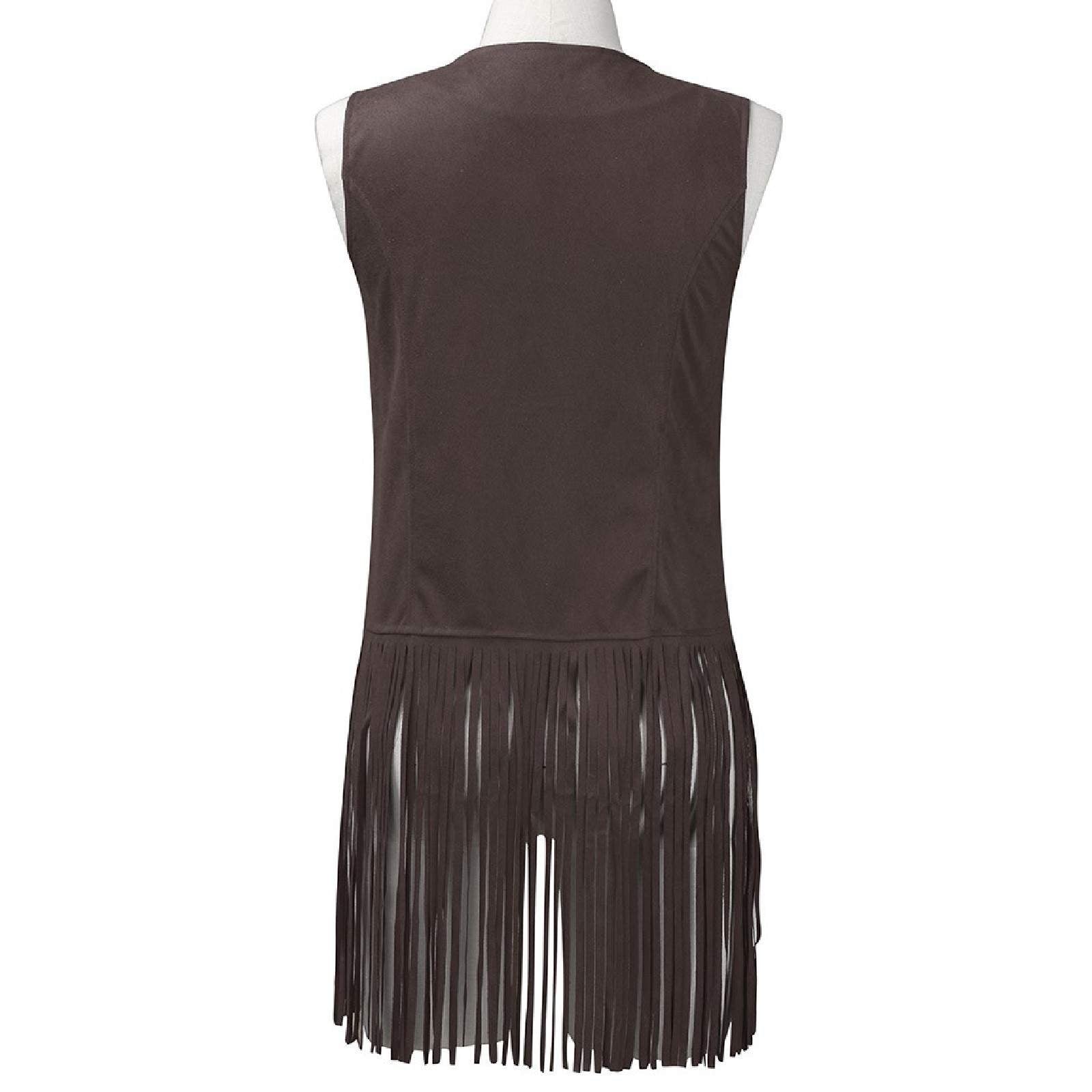  TASSEL VEST SLEEVELESS CARDIGAN TRENDY