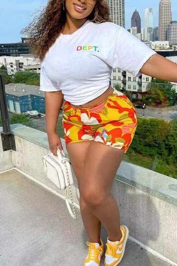 FLOWER SHORTS T SHIRT SET