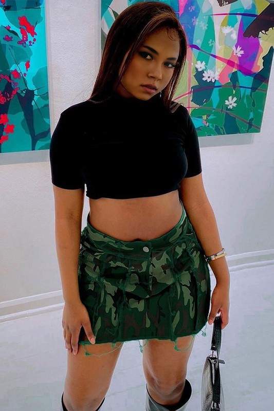 CAMOUFLAGE MINI SKIRT