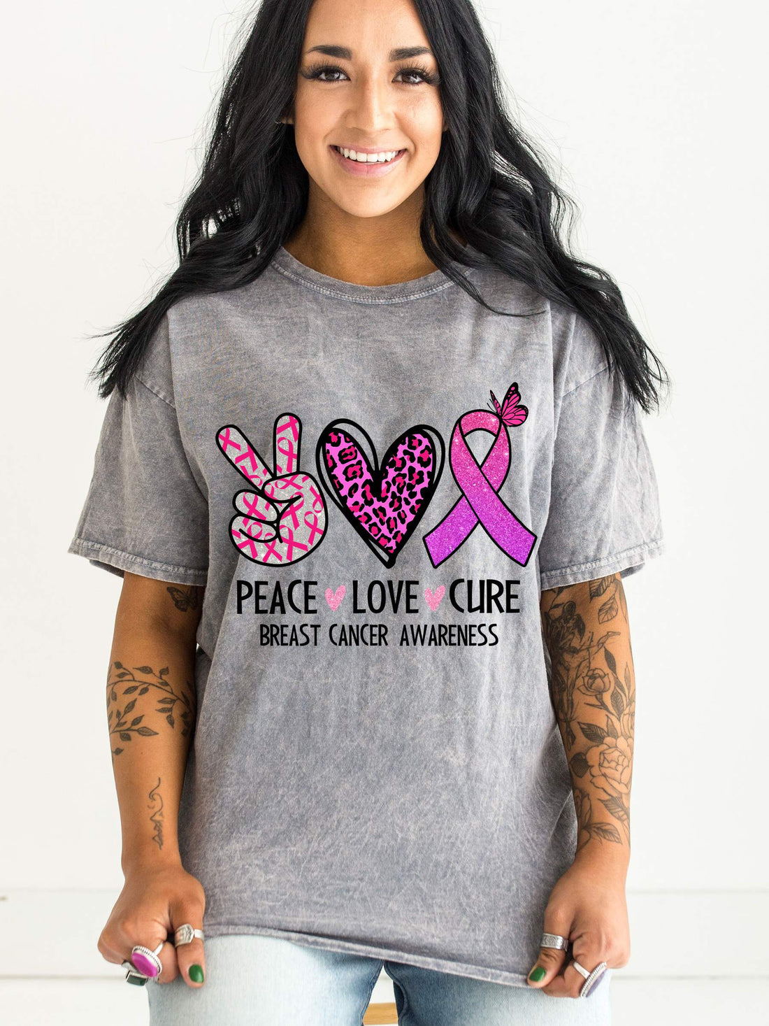 Peace love cure GRAPHIC TEE T-SHIRTS