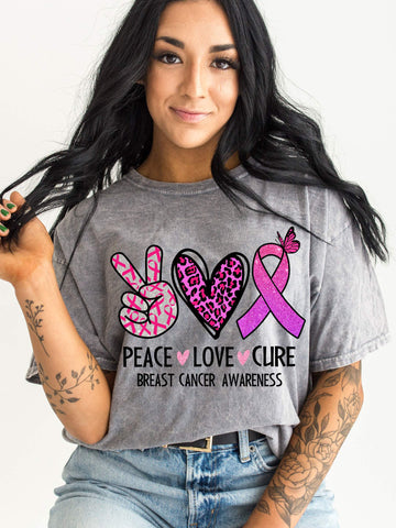 Peace love cure GRAPHIC TEE T-SHIRTS