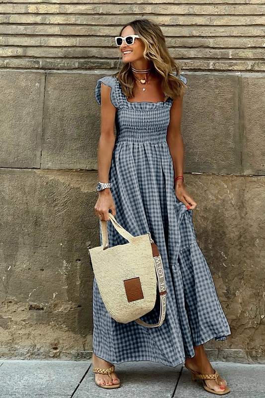 Smocked Dress: Ruffle Sleeve Beach Ready