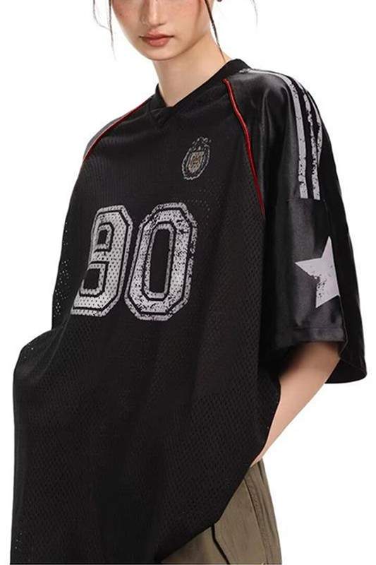 V NECK OVERSIZED T SHIRTS