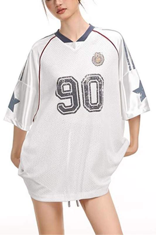 V NECK OVERSIZED T SHIRTS