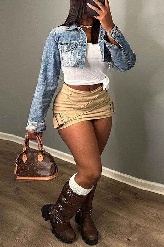 CRISS CROSS MINI SKIRT