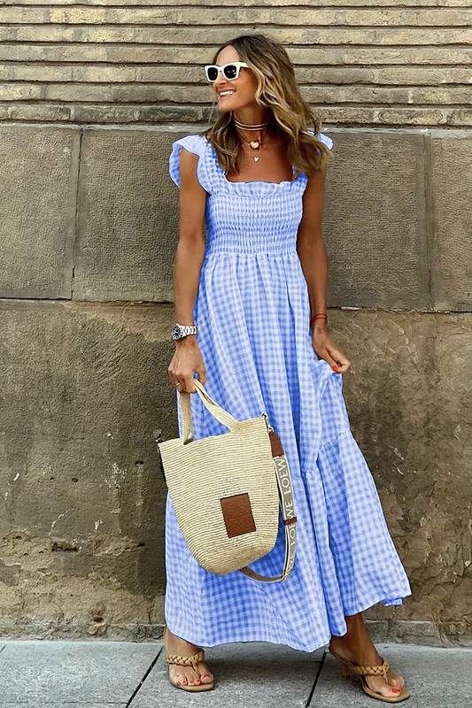 Smocked Dress: Ruffle Sleeve Beach Ready