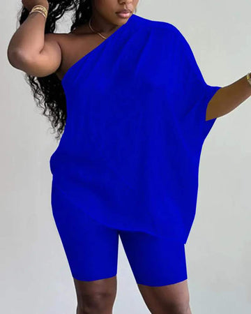 Comfortable Fit: Stylish Biker Shorts & Top Outfit