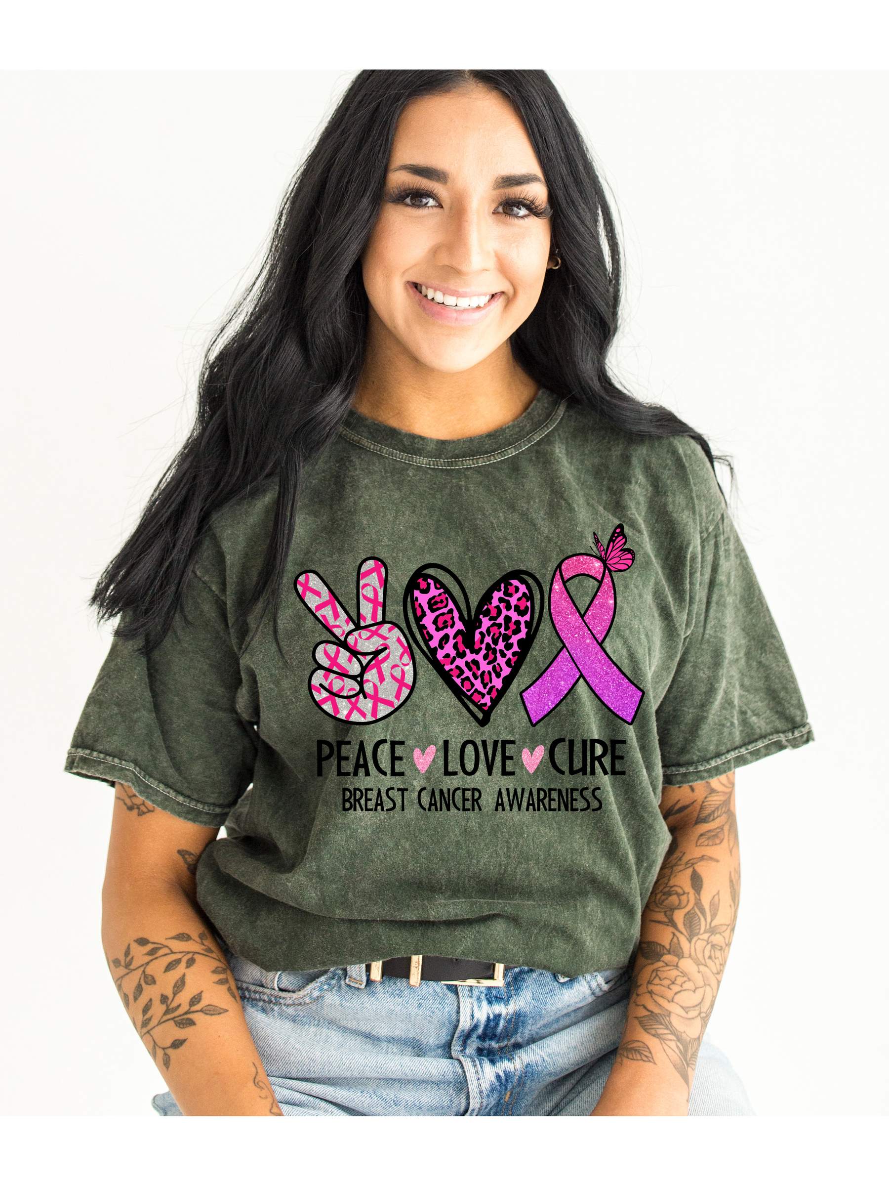 Peace love cure GRAPHIC TEE T-SHIRTS