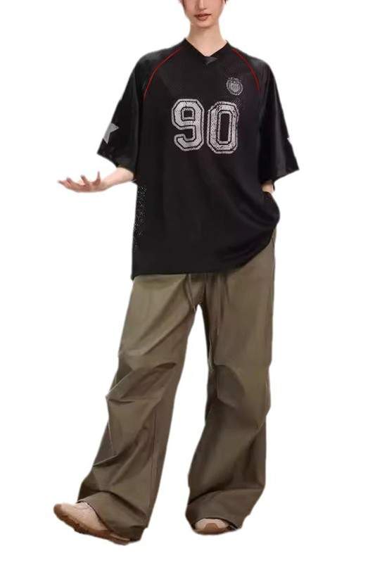 V NECK OVERSIZED T SHIRTS