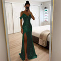 SPRING SLING SEQUIN SPLIT DRESS INS LEISURE LOOSE PARTY DRESS