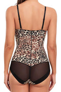 LEOPARD PRINT CAMISOLE BODYSUIT TOP