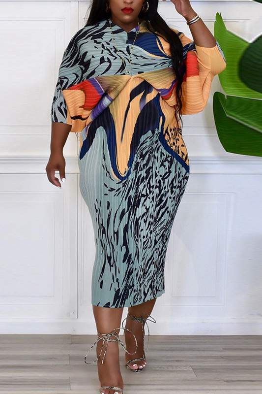 Colorful Long Dress, Stylish Summer Fashion