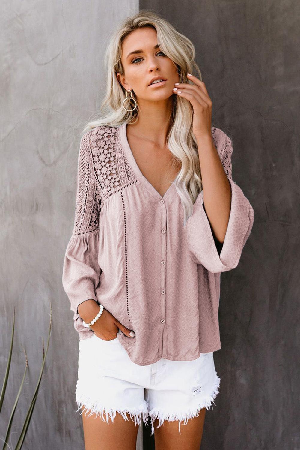 Breezy Summer Long Sleeve Blouse