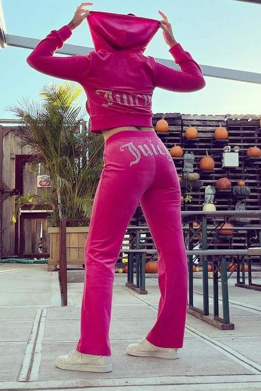 VELVET HOODIE TRACKSUIT SET