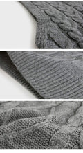 SWEATER VEST  VEST CLIP V NECK SLEEVELESS TWIST SWEATER