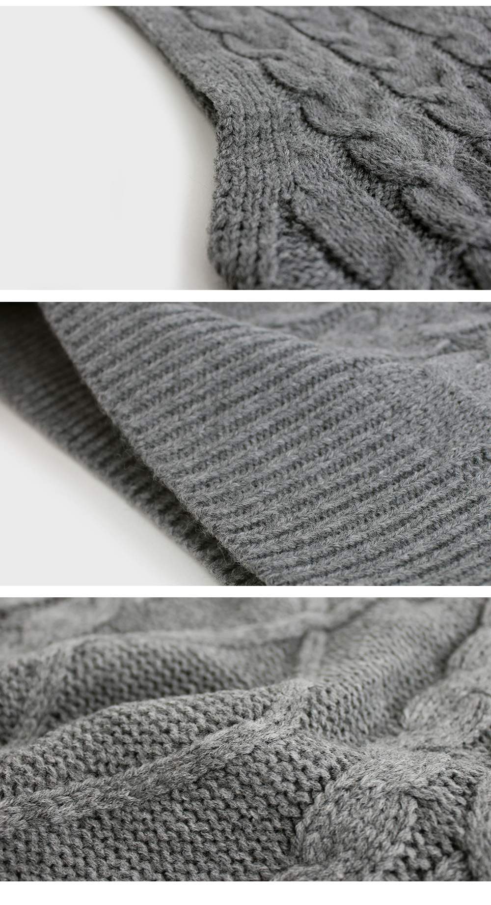 SWEATER VEST  VEST CLIP V NECK SLEEVELESS TWIST SWEATER