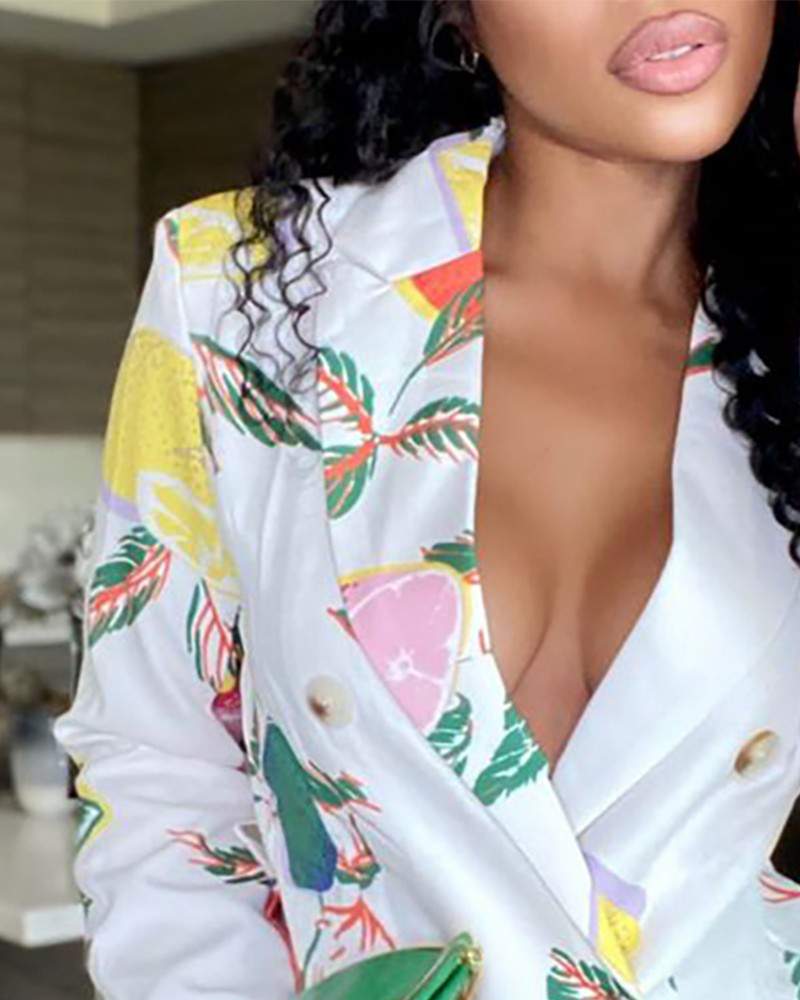 Trendy Button-Up Blazer for Women