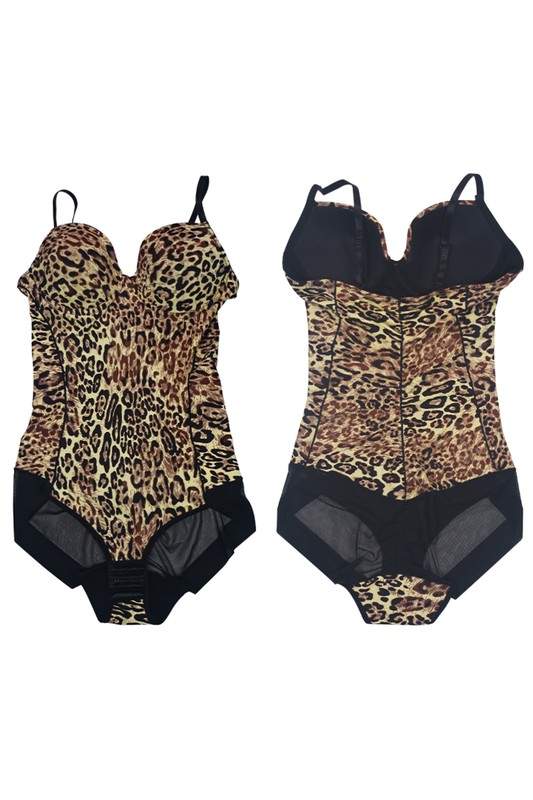 LEOPARD PRINT CAMISOLE BODYSUIT TOP