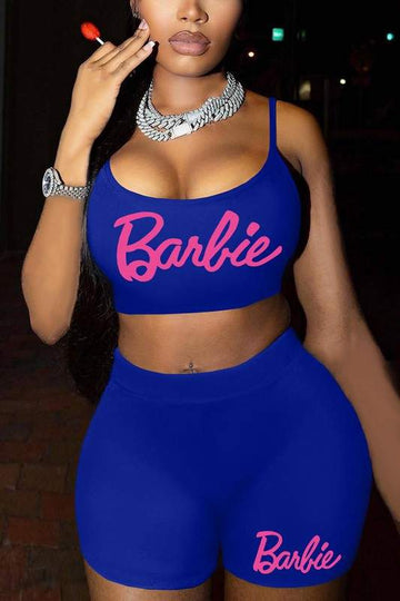 Stylish Women's Outfit: Barbie Graphic Set