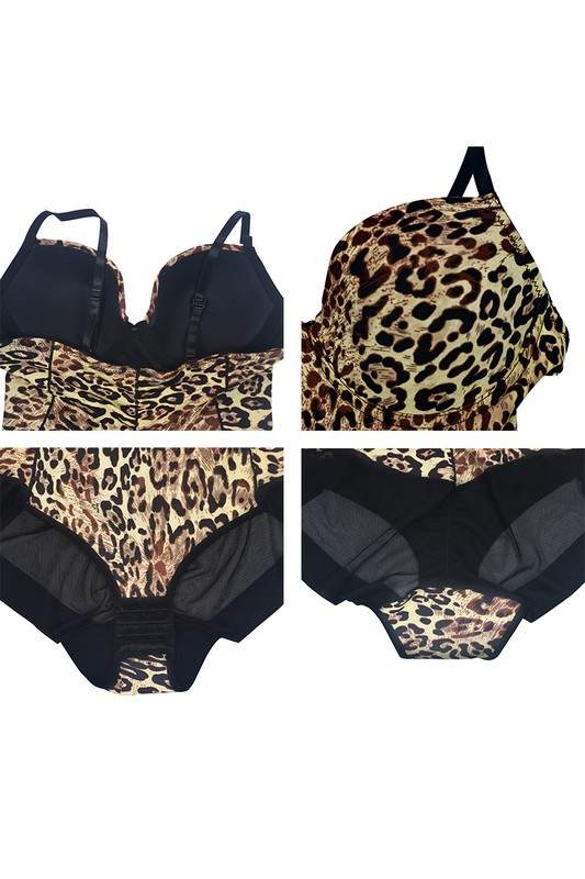 LEOPARD PRINT CAMISOLE BODYSUIT TOP