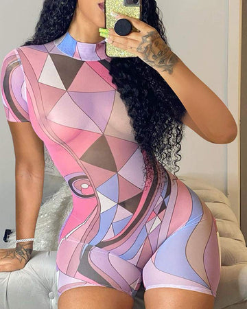 Unique Print Bodysuit for Fashionistas