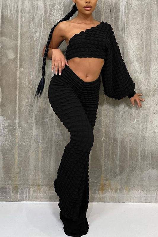 PUFFER PANTS AND SHIRT SET