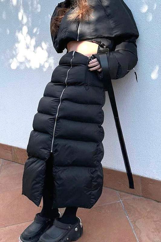 PUFFER LONG SKIRT