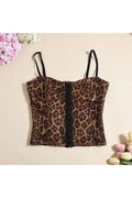 LEOPARD PRINT CORSET CAMI TOP
