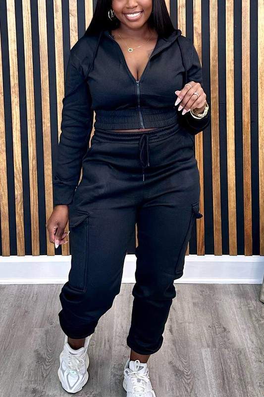 HOODIE JACKET TRACKSUIT SET