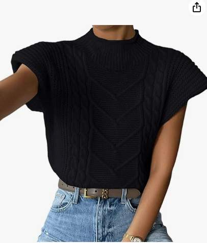 CUSTOM SPRING FASHION SWEATER OUTER WEAR TWIST HIGH COLLAR VEST WOMEN