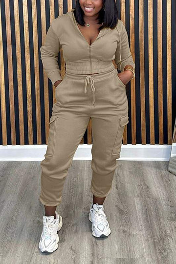 HOODIE JACKET TRACKSUIT SET