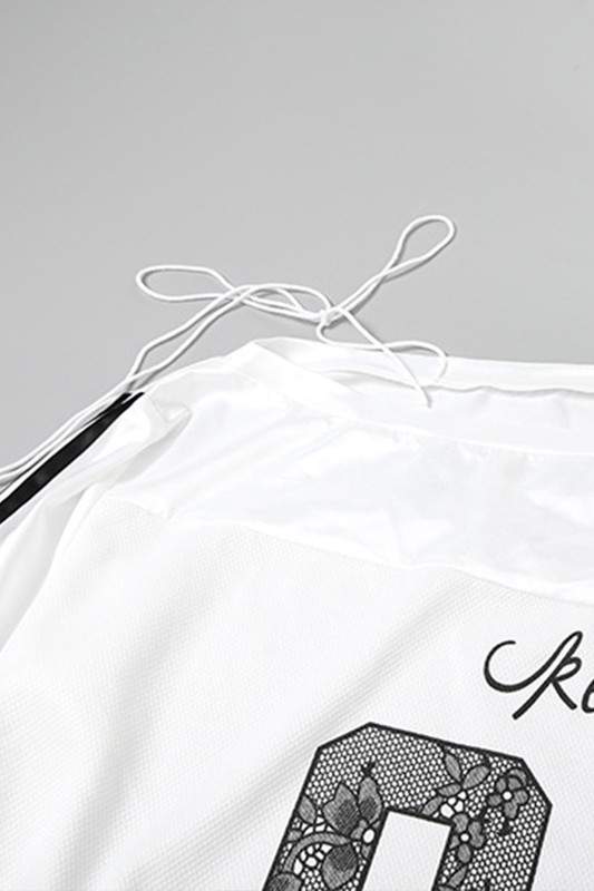 STAR ATHLETE OFF SHOULDER SWEATSHIRT