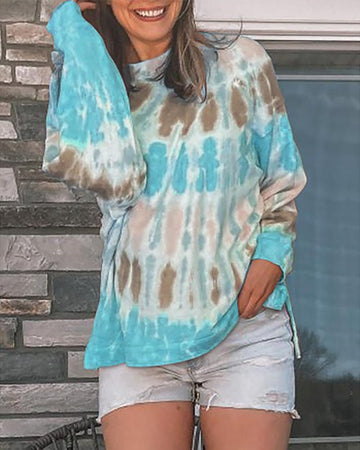 Graphic Tie Dye Sweatshirt, Fashion Forward Apparel