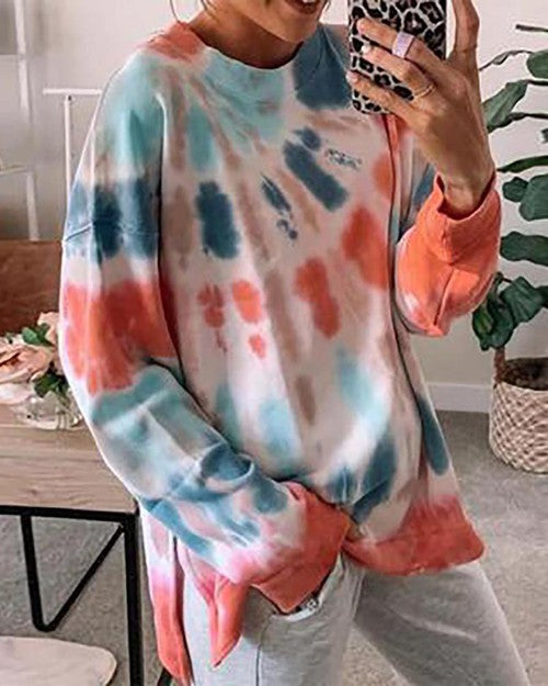 Graphic Tie Dye Sweatshirt, Fashion Forward Apparel