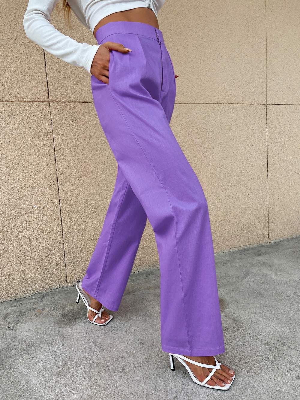Chic Cotton Wide Leg Pants for Versatile Outfits