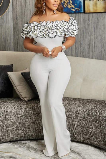 RUFFLES OFF SHOULDER JUMPSUITS