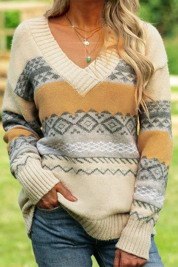 TOASTY AND TRUE MULTICOLORED SWEATER